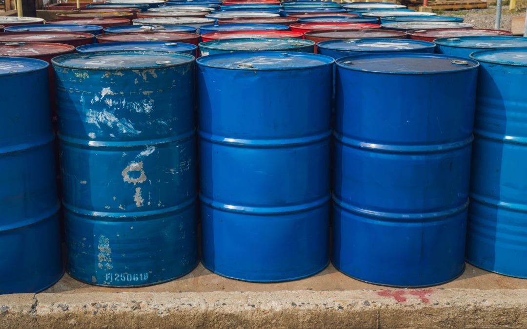 Industrial barrels for storing hazardous materials